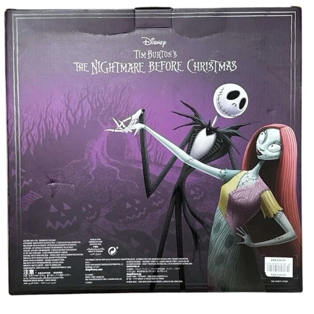 Disney Tim Burtons The Nightmare Before Christmas Tree Topper Ornament Set of 7